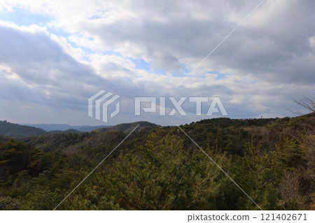 The view from Kinojo Castle [Okayama] 121402671