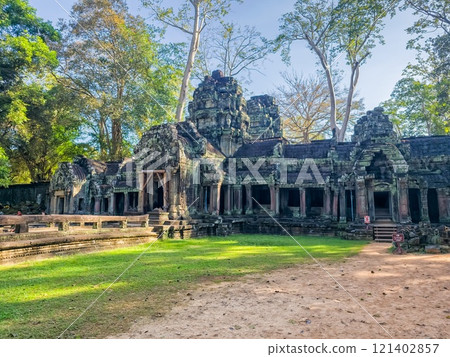 Ta Prohm Wat temple in Angkor, Cambodia Ta Prohm Wat temple in Angkor, Cambodia 121402857