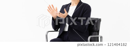 女解說員形象(照片素材) 女解說員形象(照片素材) 121404182