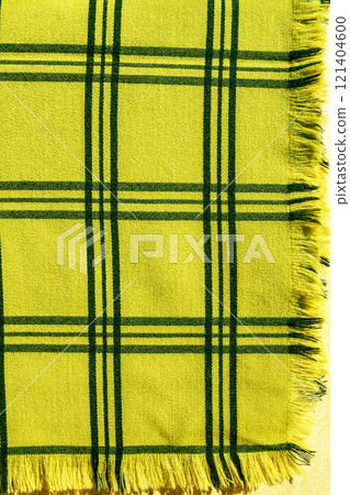Yellow checked cloth (background material) Yellow checked cloth (background material) 121404600