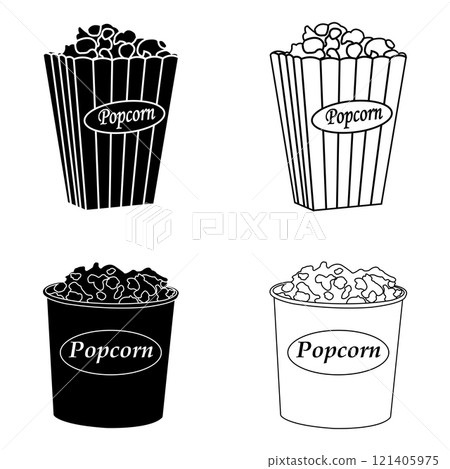 popcorn icon design 121405975