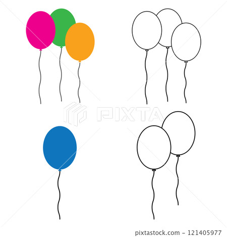 balloon icon design 121405977