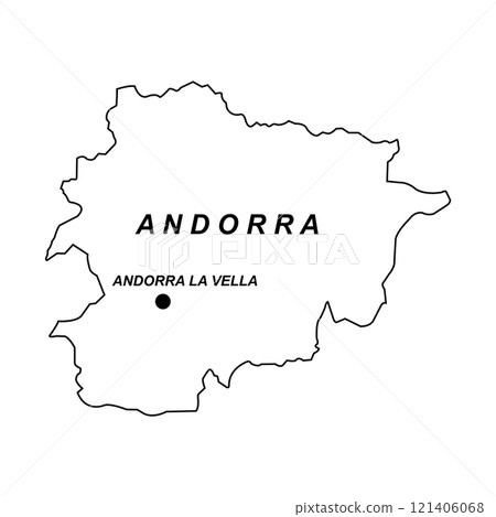 Andorra map icon design 121406068