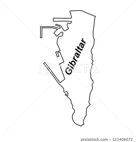 Gibraltar map icon Gibraltar map icon 121406072