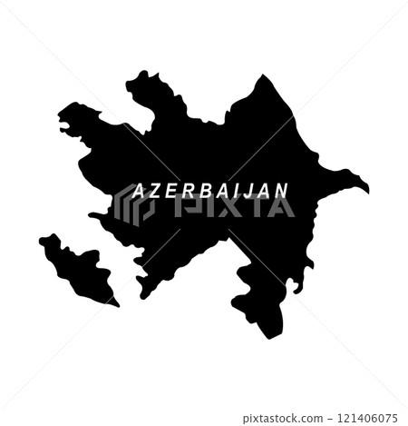 Azerbaijan map icon design 121406075