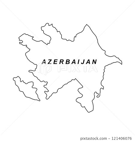 Azerbaijan map icon design 121406076