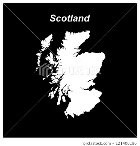 Scotland map design 121406186