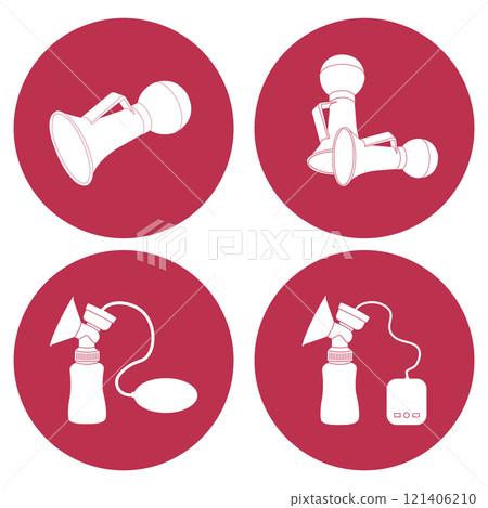 Breast milk sucker icon design Breast milk sucker icon design 121406210