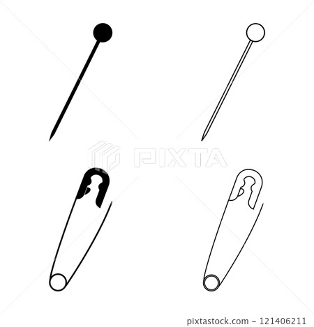 sewing pin icon design 121406211