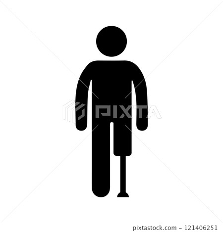 disabled person vector icon disabled person vector icon 121406251