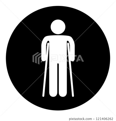 disabled person vector icon 121406262