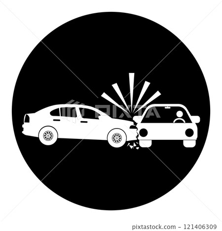 accident car icon design 121406309