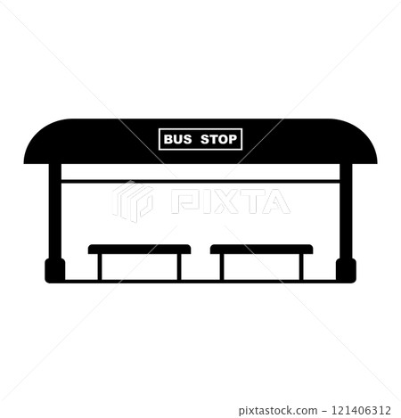 bus stop icon design 121406312