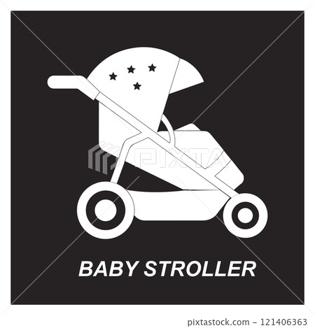baby stroller icon design 121406363