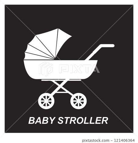 baby stroller icon design 121406364
