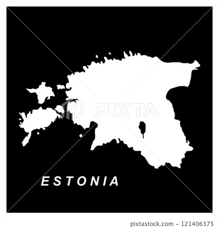 map of Estonia design 121406375