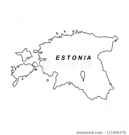 map of Estonia design 121406376