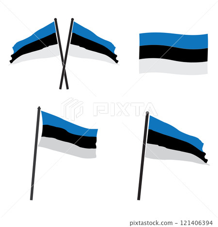 Estonian flag icon design Estonian flag icon design 121406394