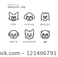 Simple "very small dog" icon/pictogram vector set 121406791