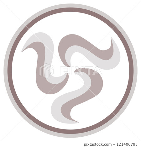 Celtic tristann on white background 121406793