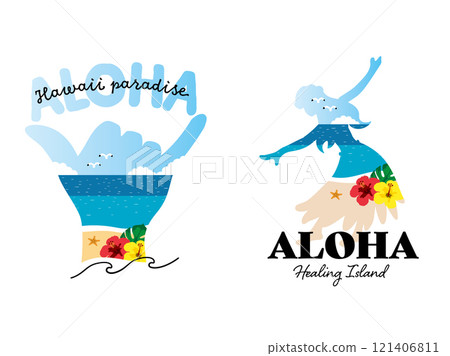 hawaii illustrations 121406811
