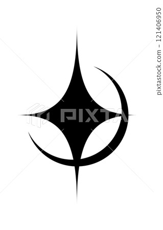 Star sparkle sacred doodle element Star sparkle sacred doodle element 121406950