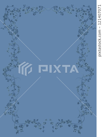 frame with wicker plants roses template printing frame with wicker plants roses template printing 121407071