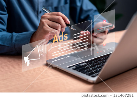 business with digital marketing Use ads, SEO, and social media strategies to promote websites, drive sales, and create impactful online shopping experiences. 121407291