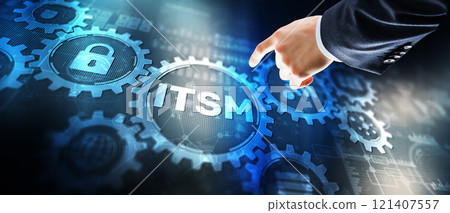 ITSM. IT Service Management. Concept for information technology service management 121407557