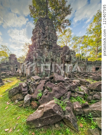 Banteay Bei Wat temple in Angkor, Cambodia 121407595