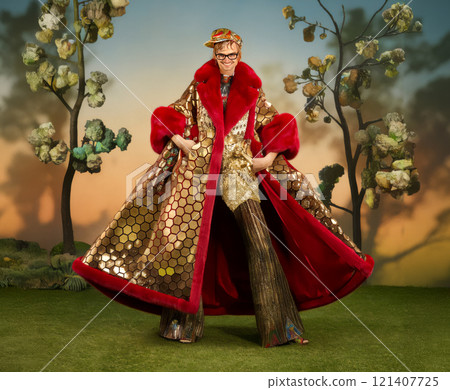 introspective artwork featuring a young girl's face. minimalist design showcases her serene expression on a pristine white background. Multiple 121407725