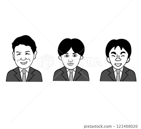 Illustration of a businessman and his father 7 121408020