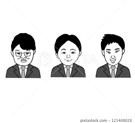 上班族父親男插畫11 121408028