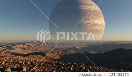 沙漠之外可見木星 121408373