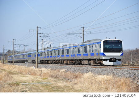 Joban Line Iwama-Hatori JR East E531 series K411 formation (Katsuta) 121409104
