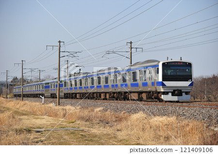 Joban Line Iwama-Hatori JR East E531 series K410 formation (Katsuta) 121409106