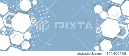 Abstract geometric background. For scientific and business presentations. Vector work. Abstract geometric background. For scientific and business presentations. Vector work. 121409986