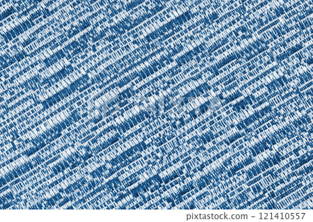 Melange blue and white fabric texture, mixed textile background, jacquard with diagonal weaving 121410557