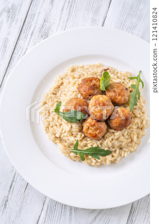 Chicken Meatball Risotto 121410824