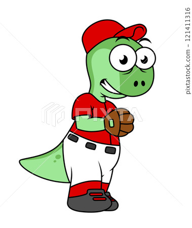 Illustration of a Pachycephalosaurus baseball pitcher. Illustration of a Pachycephalosaurus baseball pitcher. 121411316