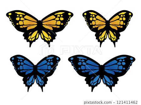 Set of swallowtail butterflies Set of swallowtail butterflies 121411462