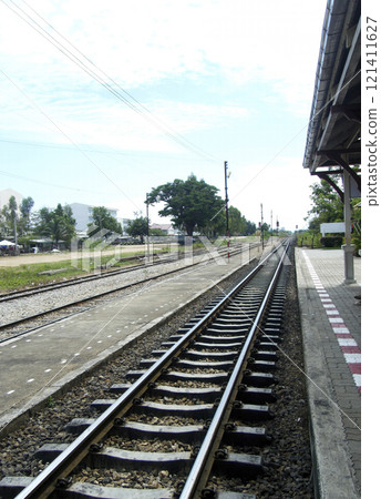 emtry train station in Thailand in afternoon 121411627