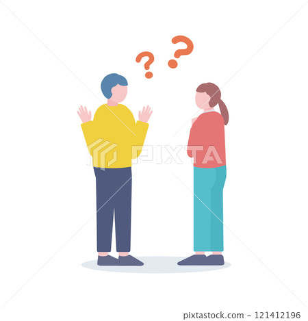 People discussing questions 121412196