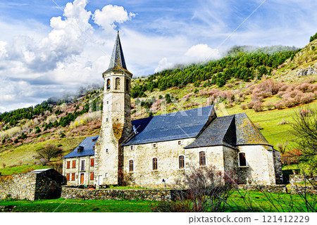 Montgarri Sanctuary, located in the municipality of Alto Aran in the Lerida Pyrenees, Catalonia, Spain Montgarri Sanctuary, located in the municipality of Alto Aran in the Lerida Pyrenees, Catalonia, Spain 121412229
