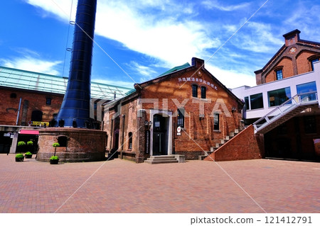 Sapporo Factory Brick Building Chimney Square 121412791