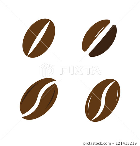 coffee bean logo vektor 121413219
