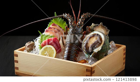 Sashimi platter/Japanese food/Fresh fish 121413898