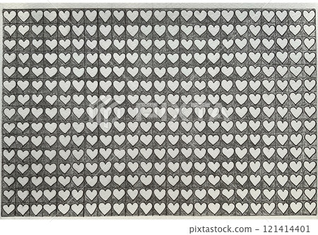 Hand-drawn heart monotone 121414401