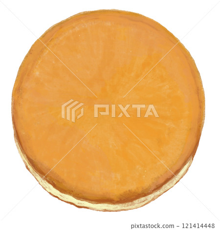 Watercolor illustration of hot cakes 121414448