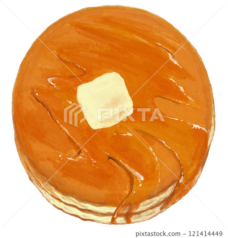 水彩畫煎餅的插圖 水彩畫煎餅的插圖 121414449